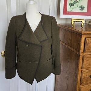 Talbots Double Breasted Knit Jacket Blazer - EUC